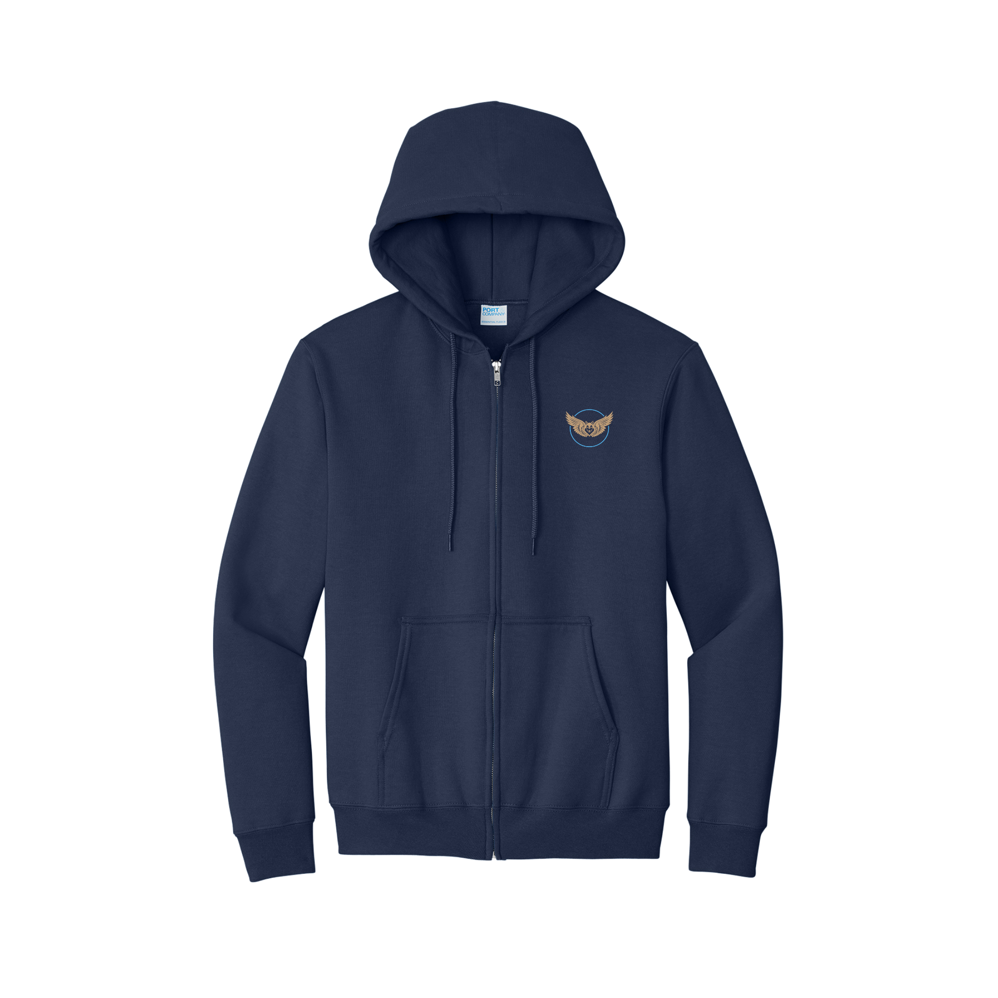 Port & Co™ Essential Fleece Full-Zip Hooded Sweatshirt