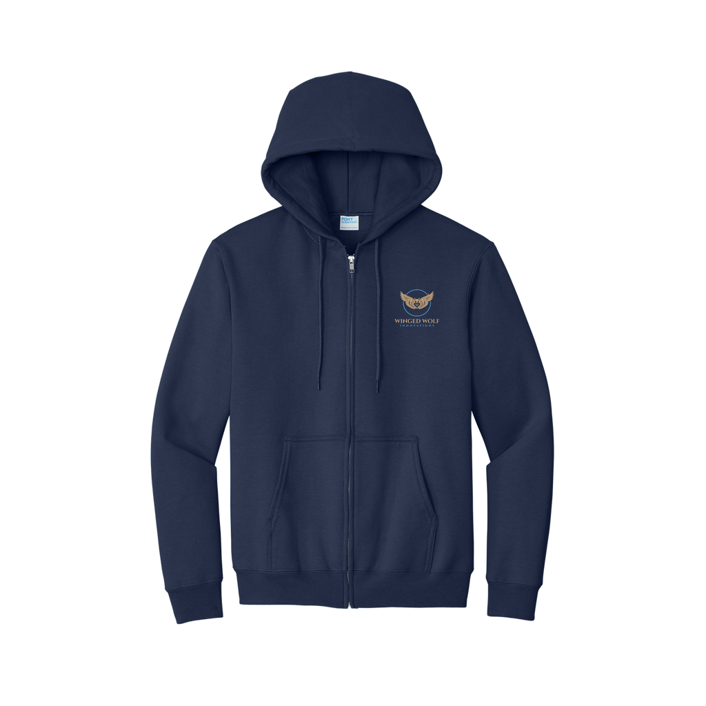 Port & Co™ Essential Fleece Full-Zip Hooded Sweatshirt