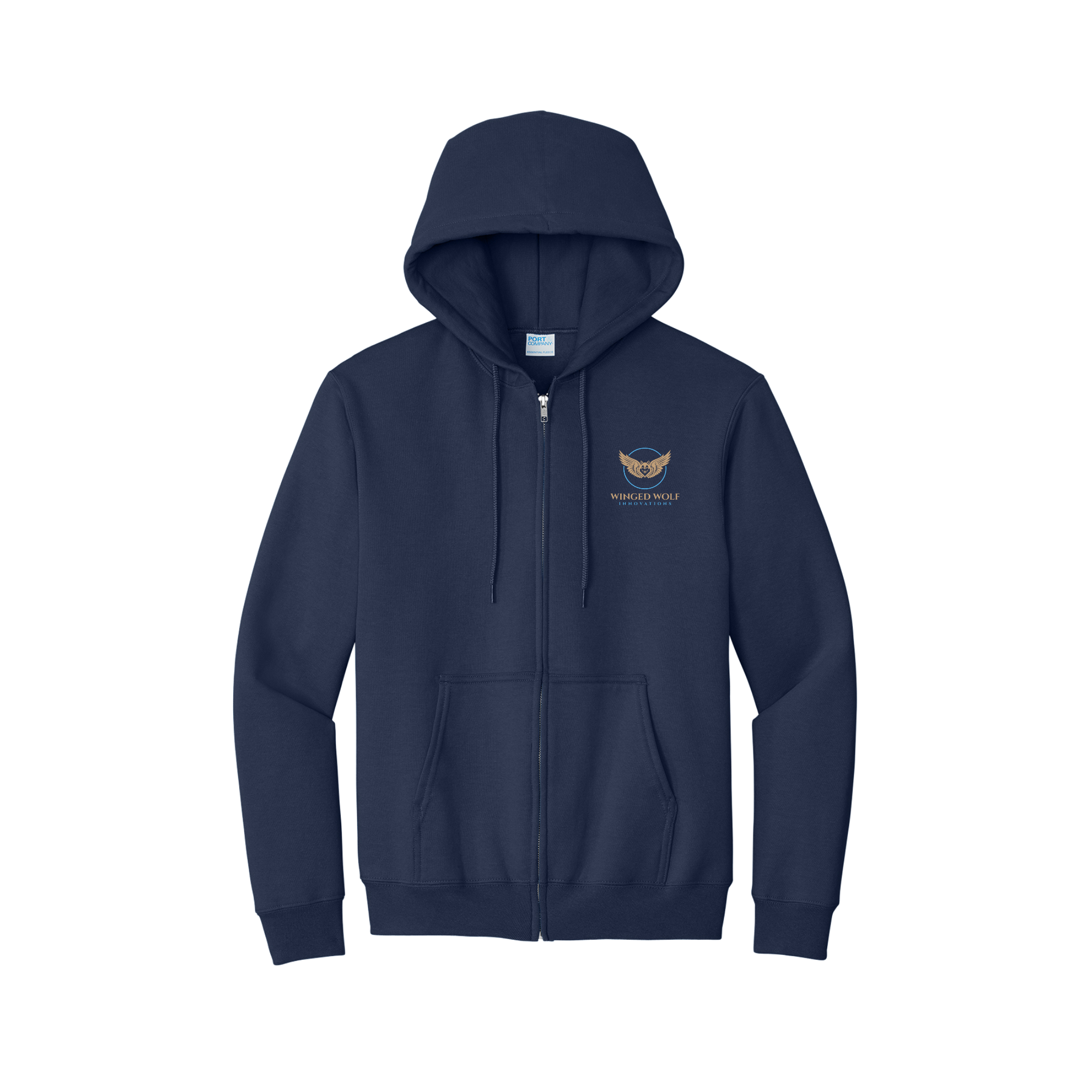 Port & Co™ Essential Fleece Full-Zip Hooded Sweatshirt